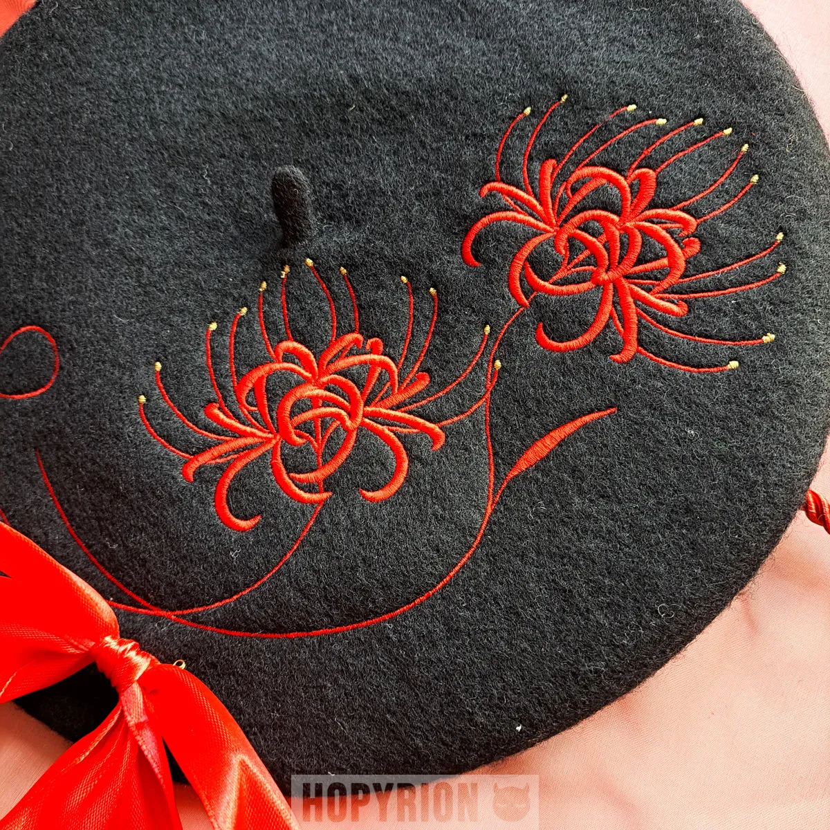 Hopyrion Spider Lily baret uld 56-60 cm broderi