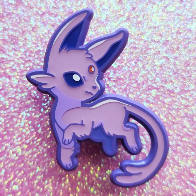 Appleminte Espeon emaljepin 1,5 tommer hard emalje