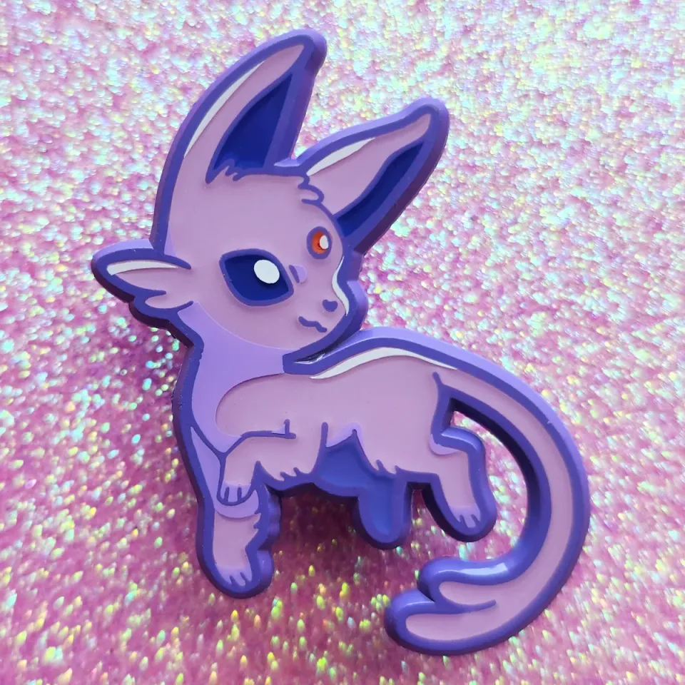 Appleminte Espeon emaljepin 1,5 tommer hard emalje
