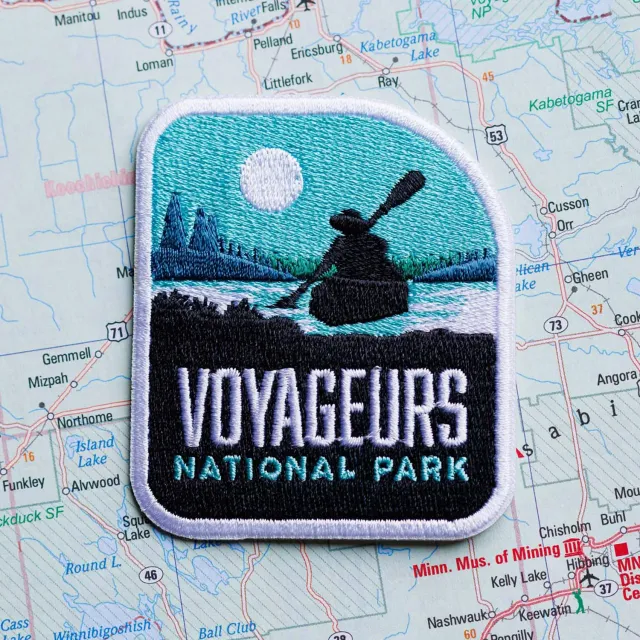 Vagabond Heart Voyageurs strygemærke nationalpark
