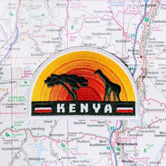 Vagabond Heart Kenya strygemærke broderet