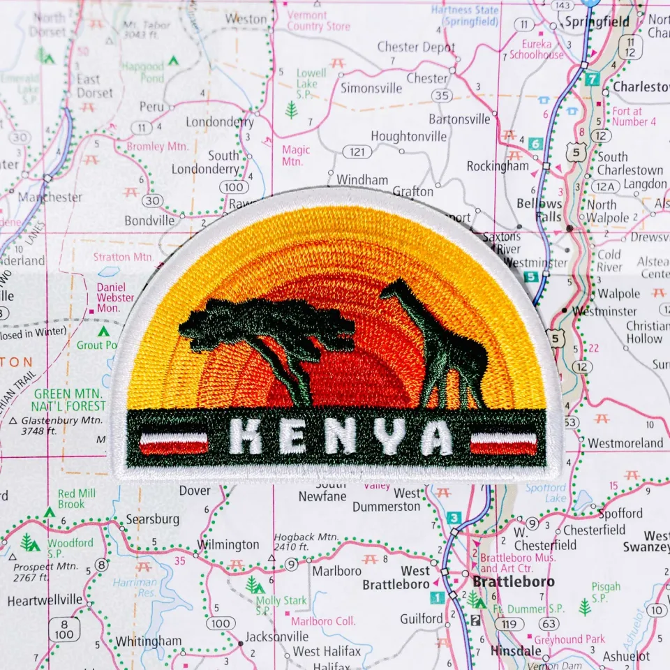 Vagabond Heart Kenya strygemærke broderet