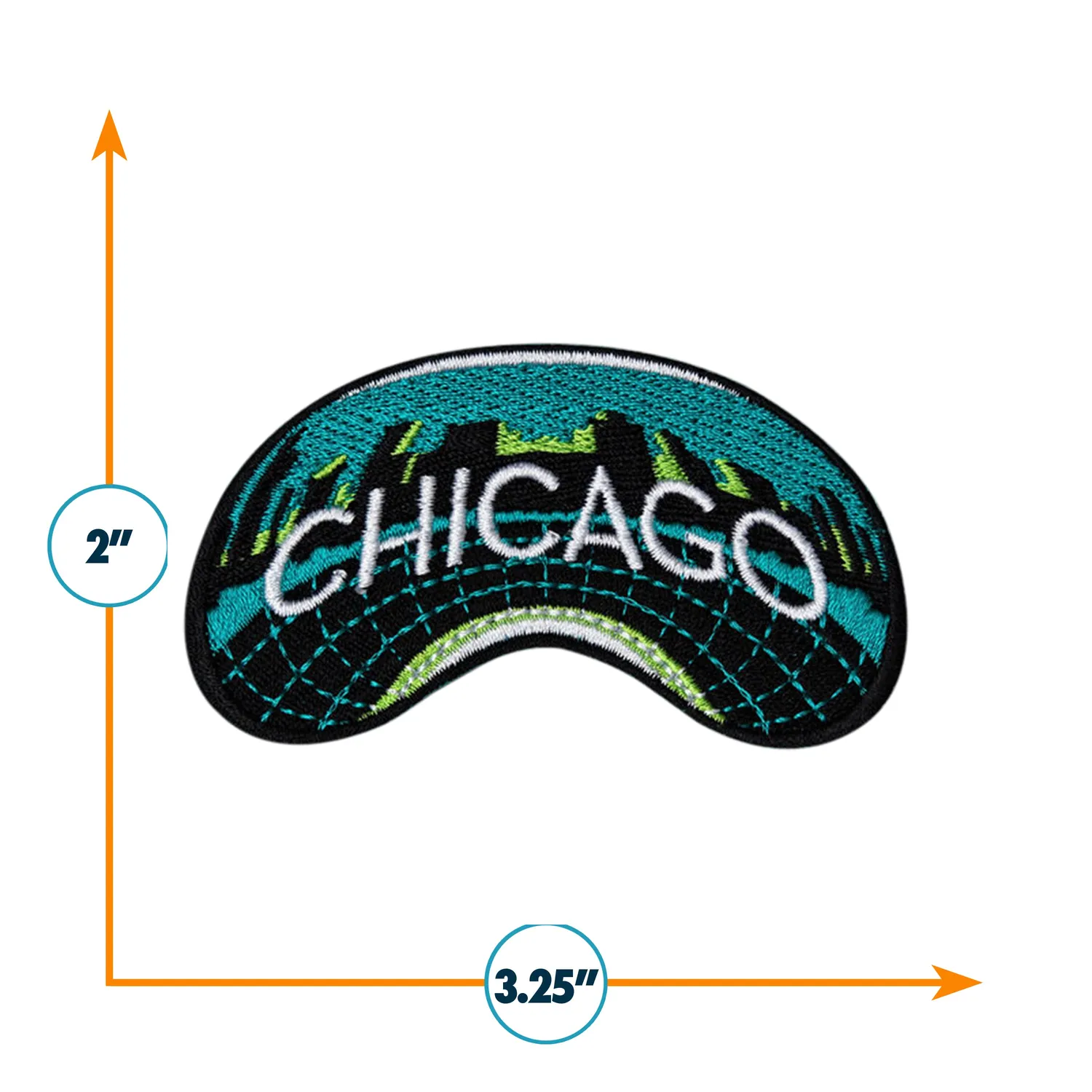 Vagabond Heart Chicago patch strygemærke 3D broderi