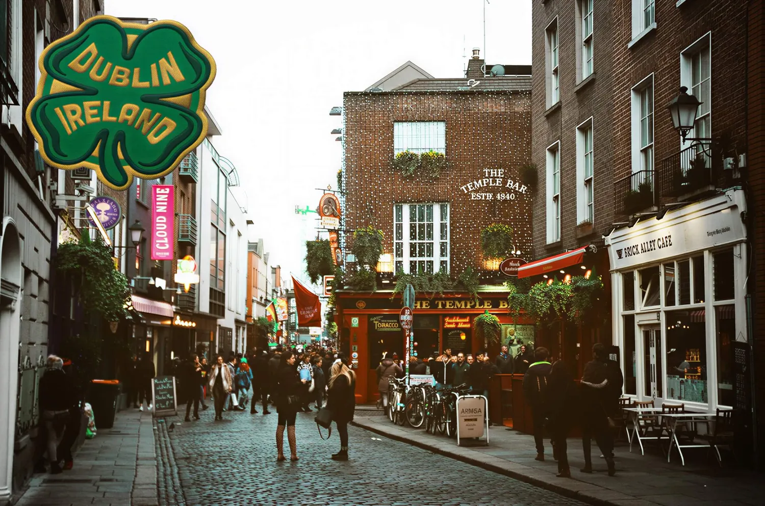 Vagabond Heart Dublin klistermærke Irland souvenir