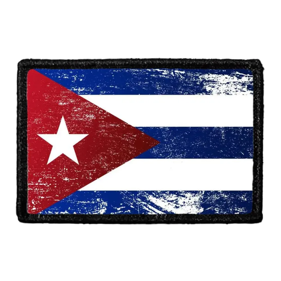 Pull Patch Cuba Flag patch farvet vintage velcro