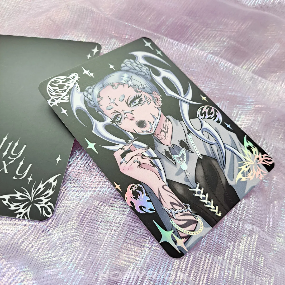 Hopyrion Melty Galaxy miniprint A7 holografisk