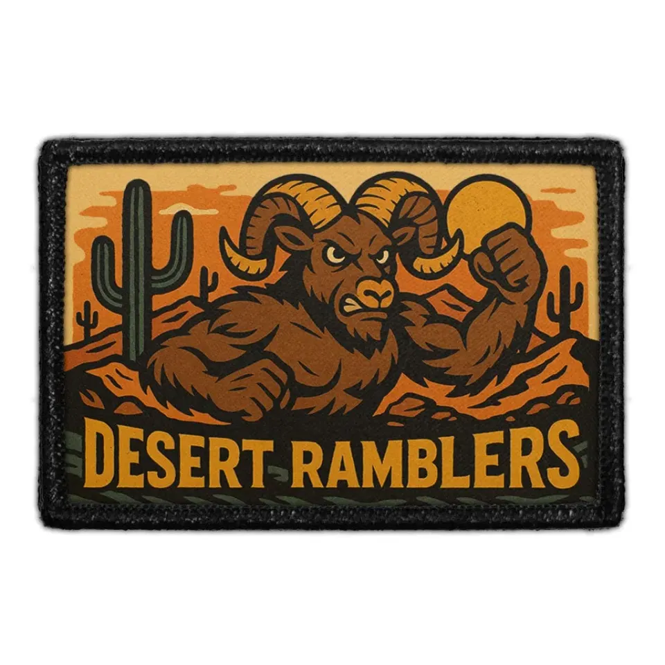 Pull Patch Desert Ramblers patch med velcro 76x51 mm