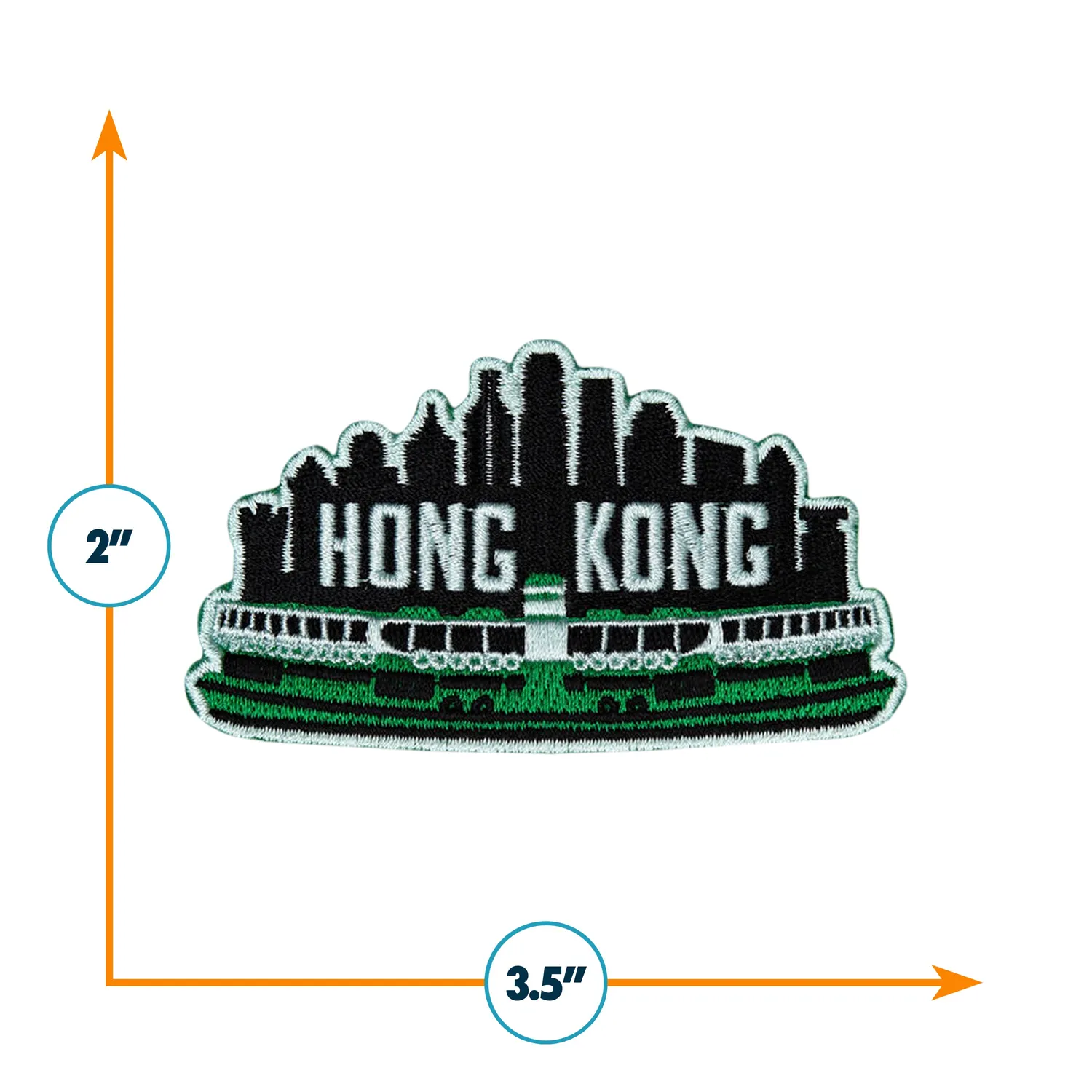 Vagabond Heart Hong Kong strygemærke Star Ferry 51x89 mm