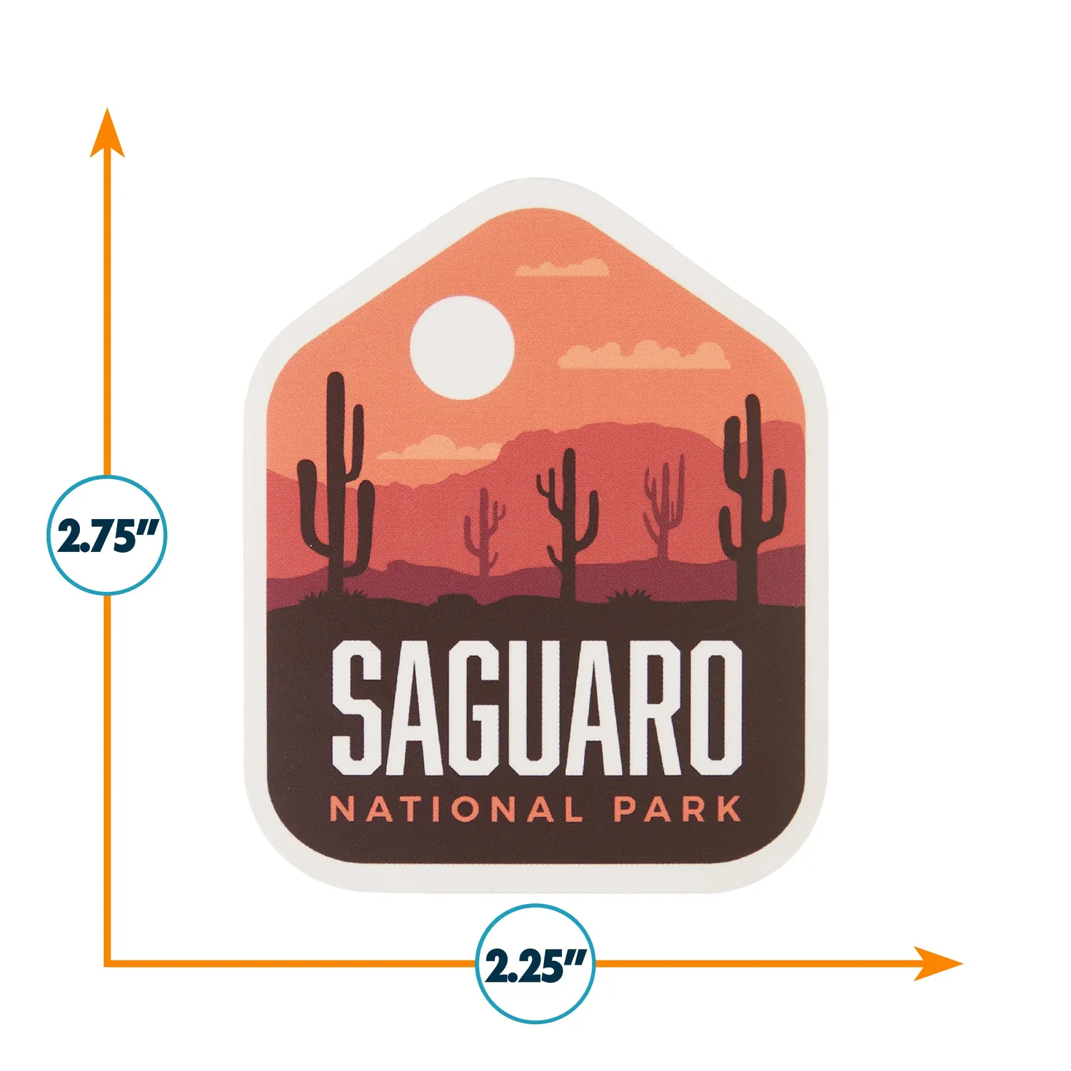 Vagabond Heart Saguaro National Park klistermærke vinyl