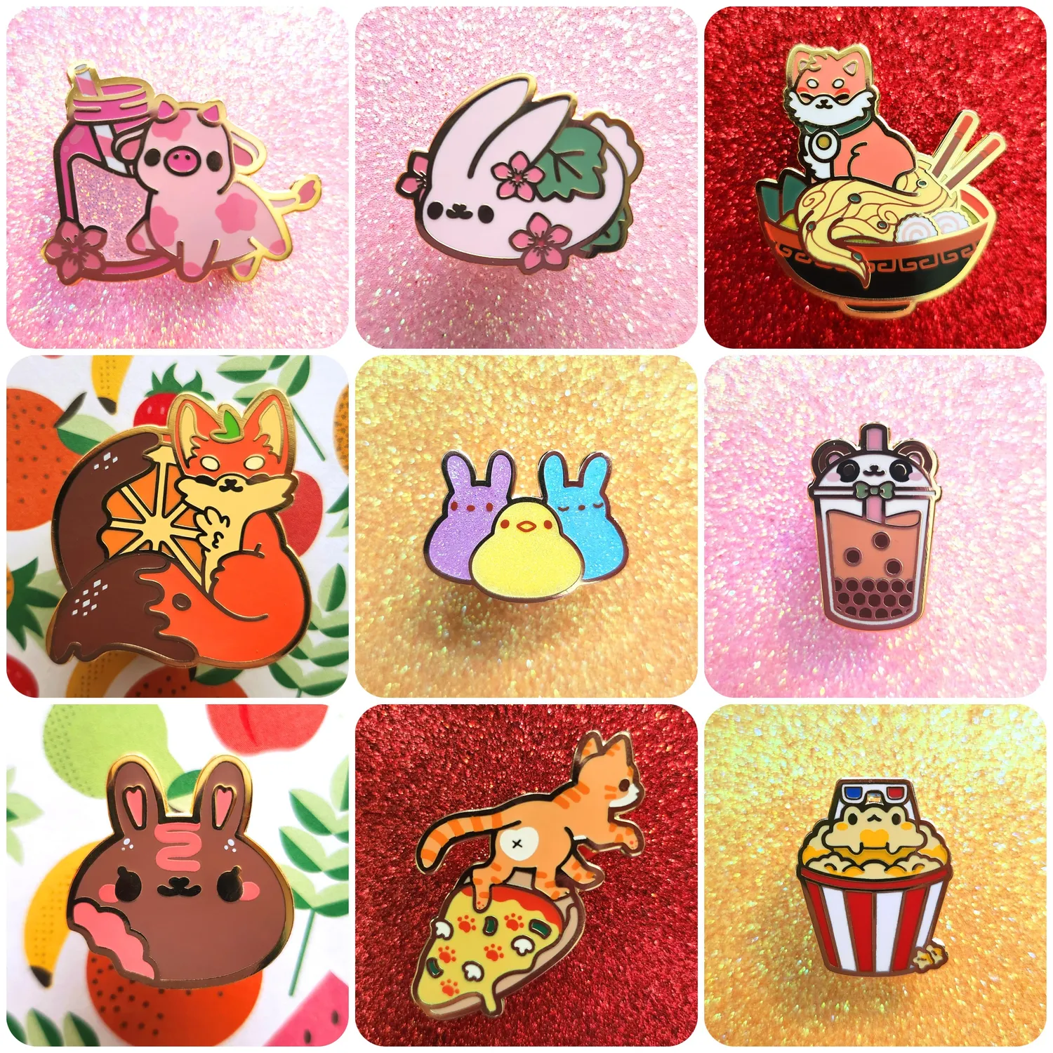 Appleminte Mega Pin mystery bag emaljepins 5 stk standard