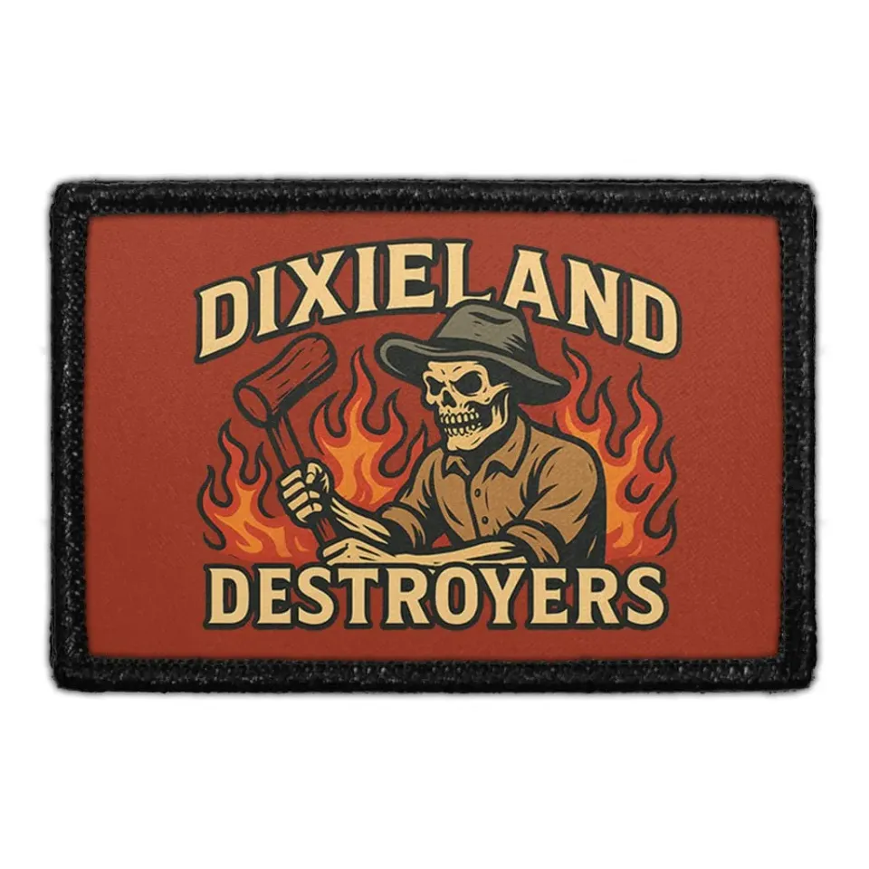 Pull Patch Dixieland Destroyers patch velcro humor