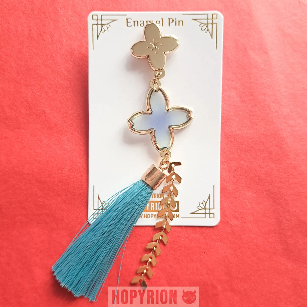 Hopyrion Sakura Dream emaljepin 6 cm lyserød