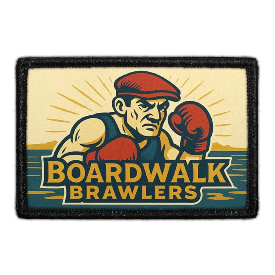 Pull Patch Boardwalk Brawlers patch med velcro 7,6x5 cm