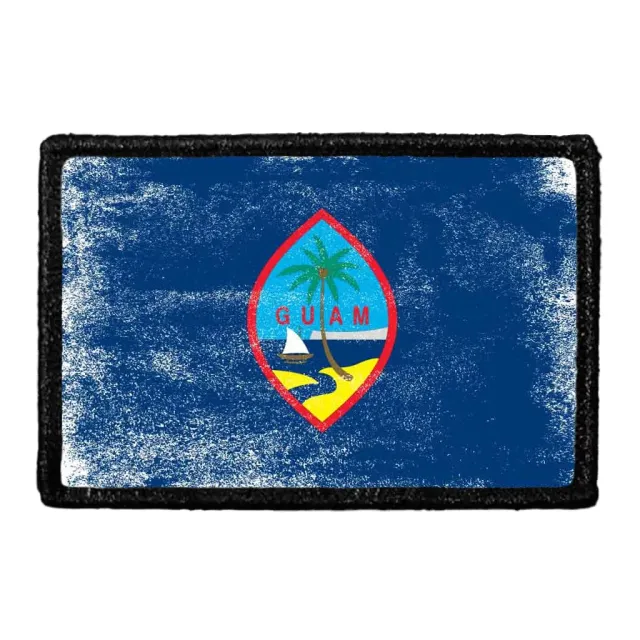 Pull Patch Guam Flag patch distressed