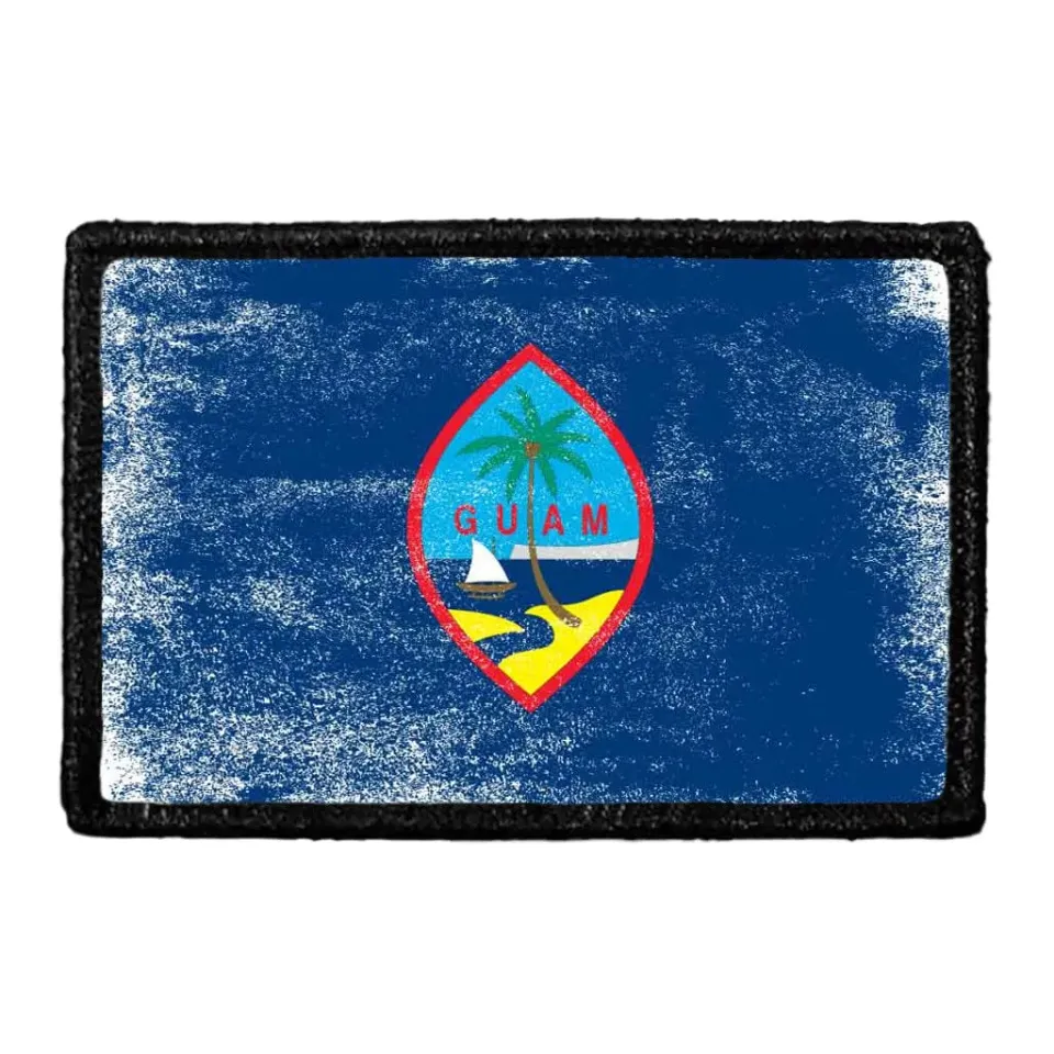 Pull Patch Guam Flag patch distressed