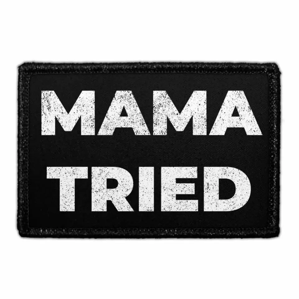Pull Patch Mama Tried patch 7,6x5 cm velcro