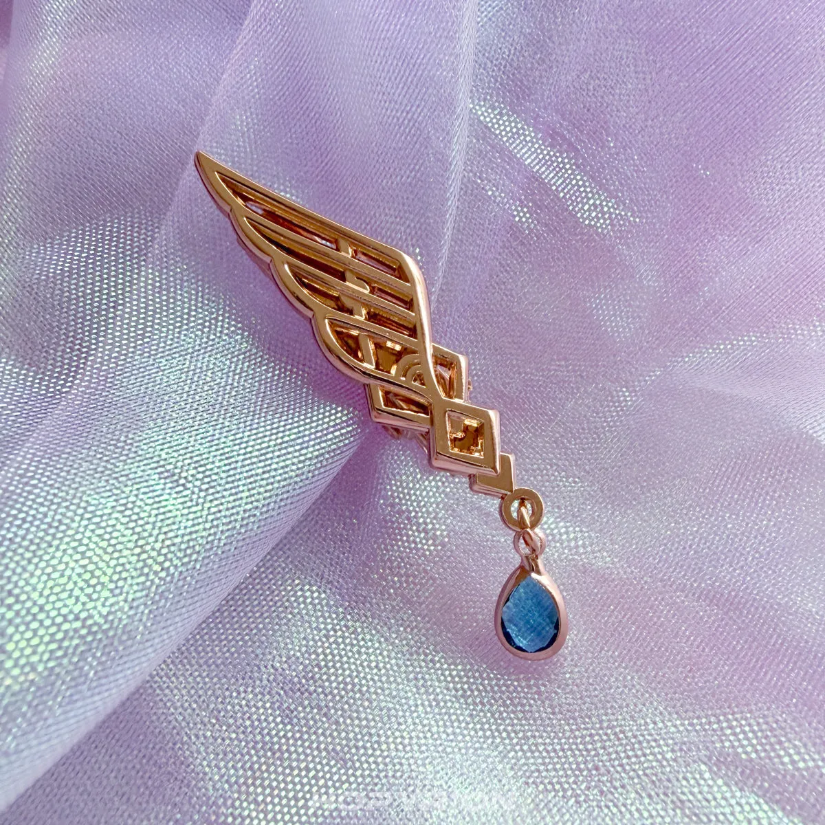 Hopyrion Cascading Wing hårklips guld 3 cm