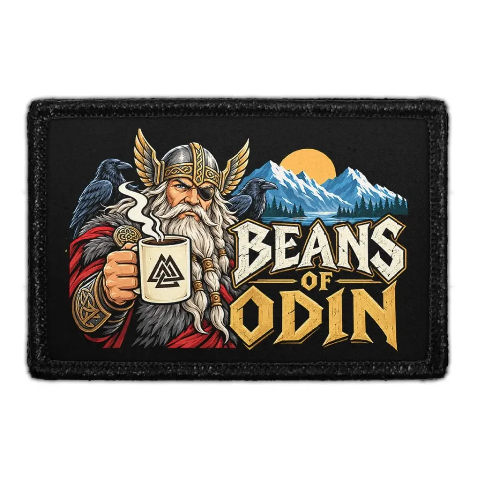 Pull Patch Beans of Odin patch 3x2 velcro kaffe