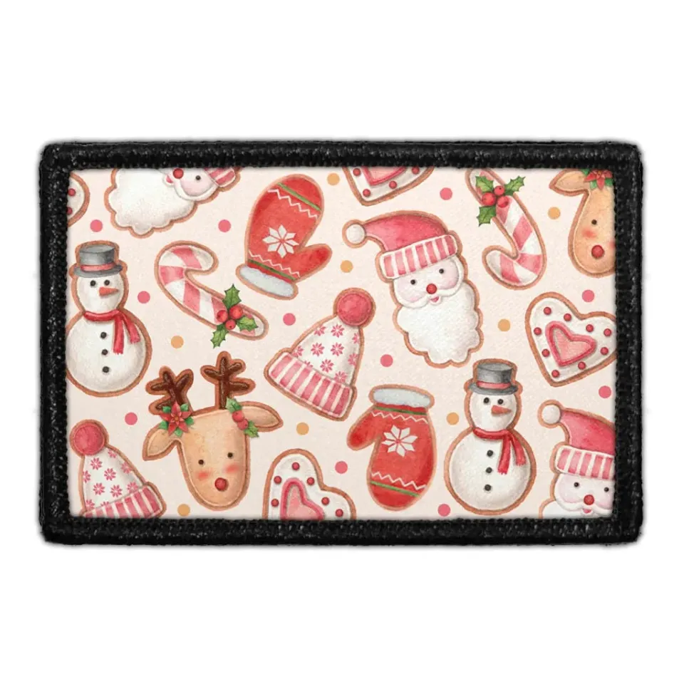 Pull Patch Xmas Wallpaper patch velcro – mønster