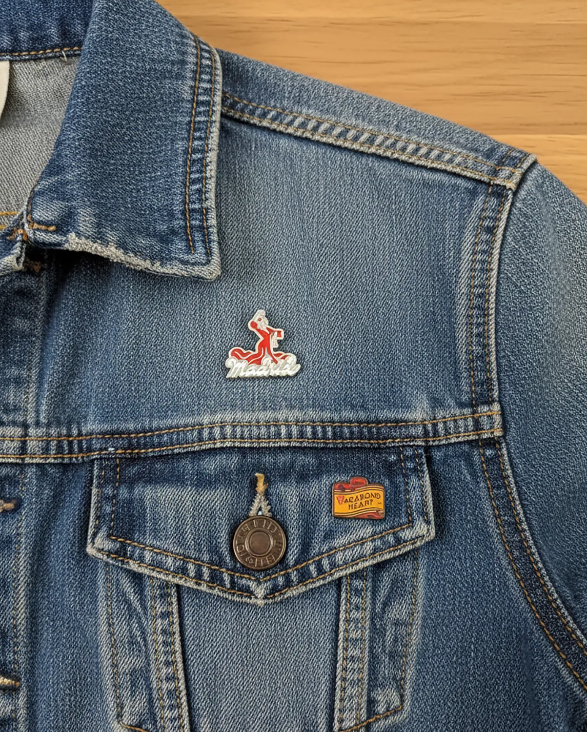 Vagabond Heart Madrid pin hård emalje