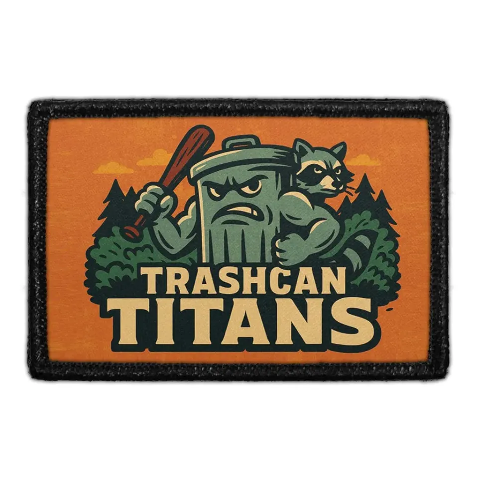 Pull Patch Trashcan Titans patch 76x51 mm velcro