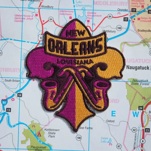 Vagabond Heart New Orleans patch strygemærke 76x64 mm