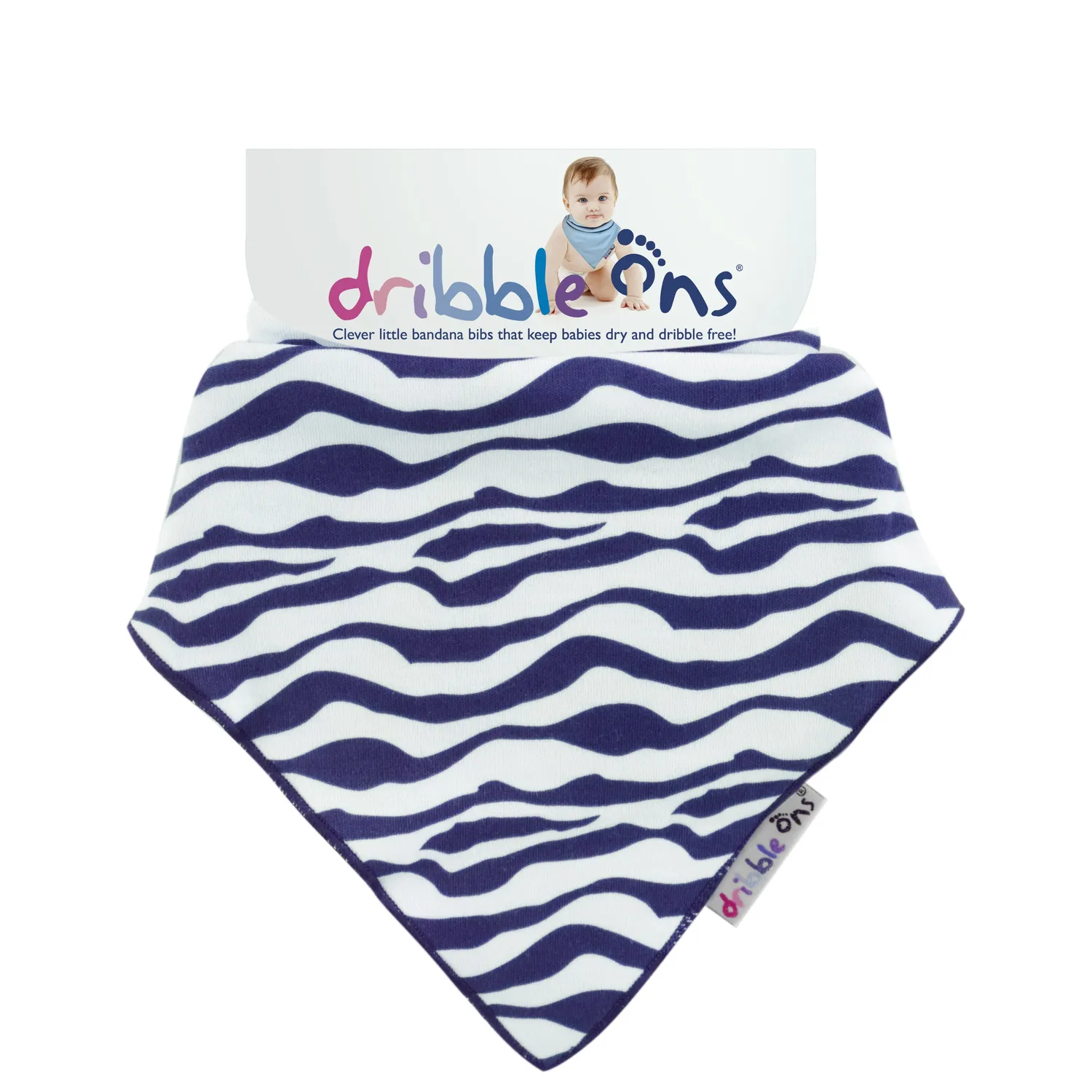 Sock Ons Dribble Ons Boys savlesmæk babyblå bandana