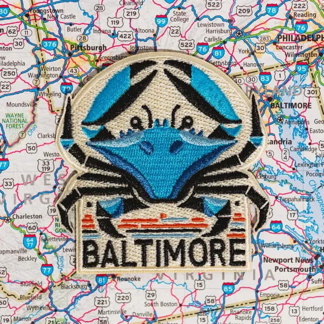 Vagabond Heart Baltimore Maryland strygemærke broderet