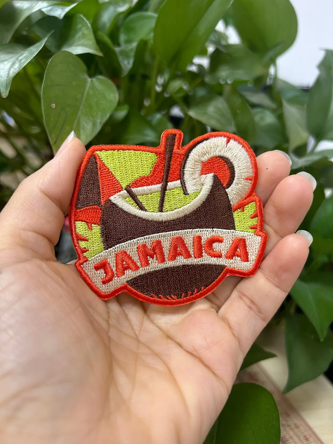 Vagabond Heart Jamaica strygemærke broderet