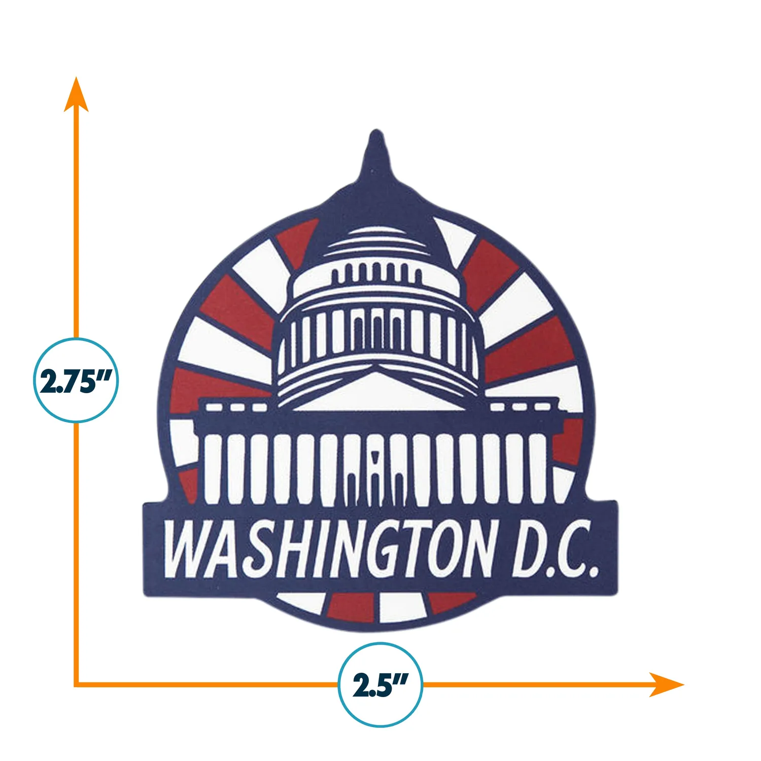 Vagabond Heart Washington DC klistermærke mat vaskbar