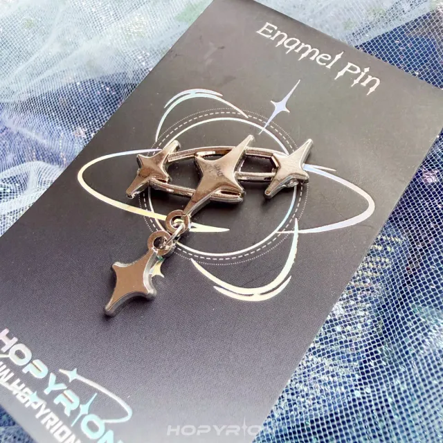 Hopyrion Starlight emaljepin 3 cm stjerne