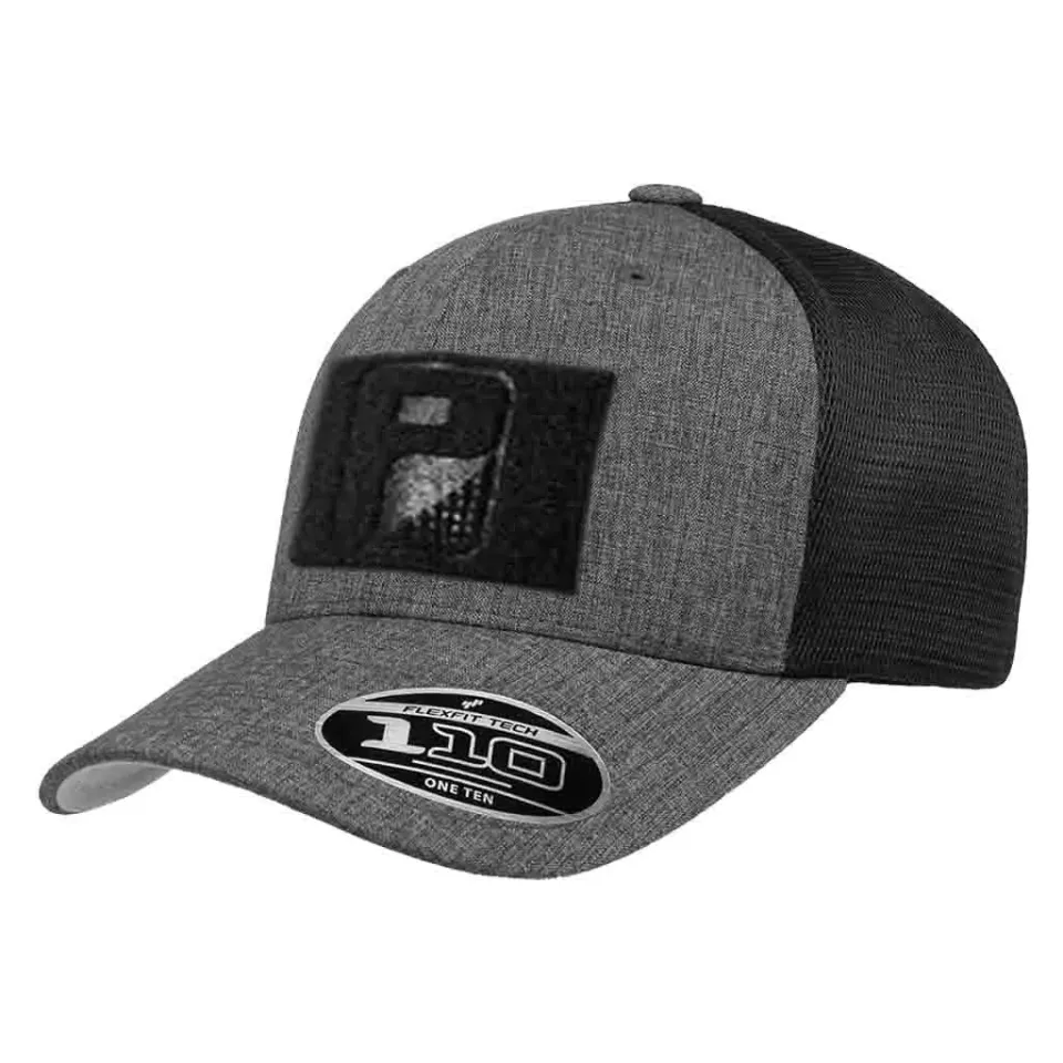 Pull Patch Trucker Curved Bill Flexfit Snapback kasket charcoal