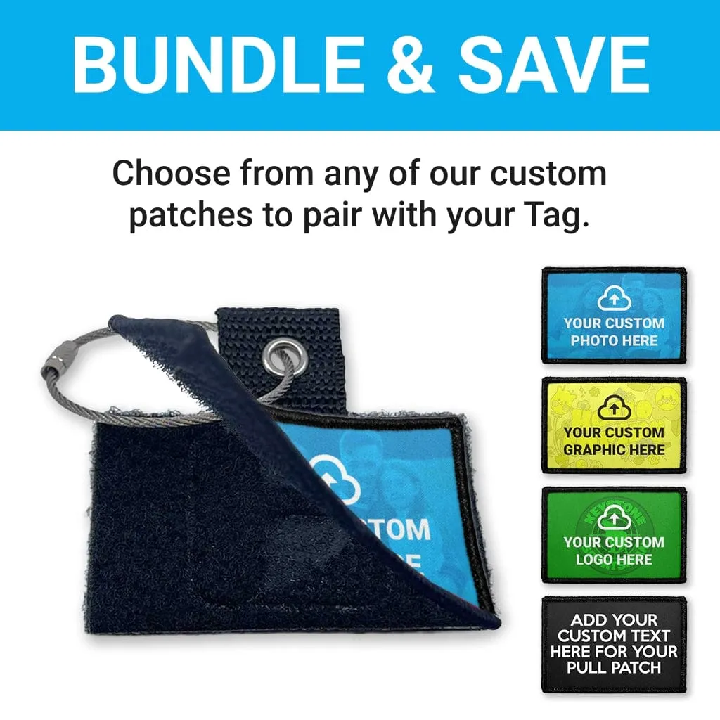 Pull Patch Custom Photo + Tag bundle vandret fotopatch