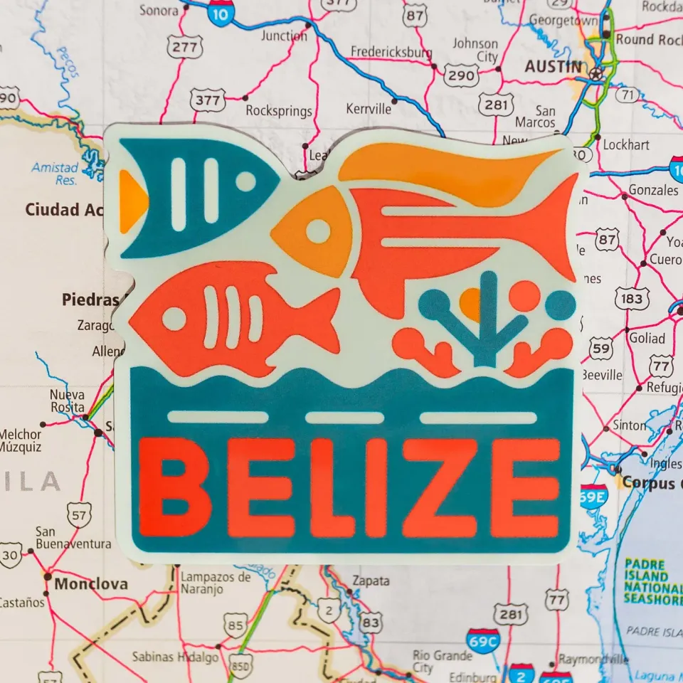 Vagabond Heart Belize sticker klistermærke vejrbestandig