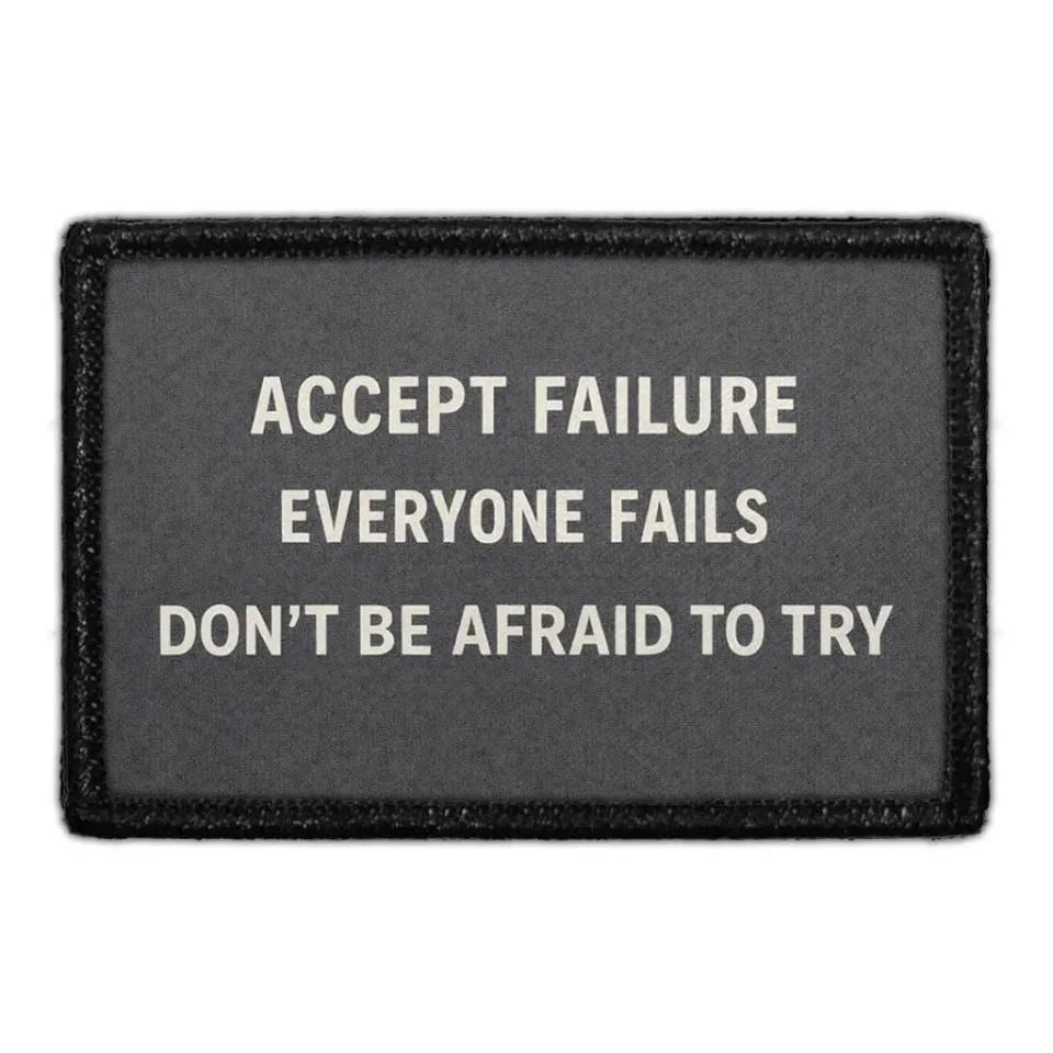 Pull Patch Accept Failure Everyone Fails patch 76x51 mm
