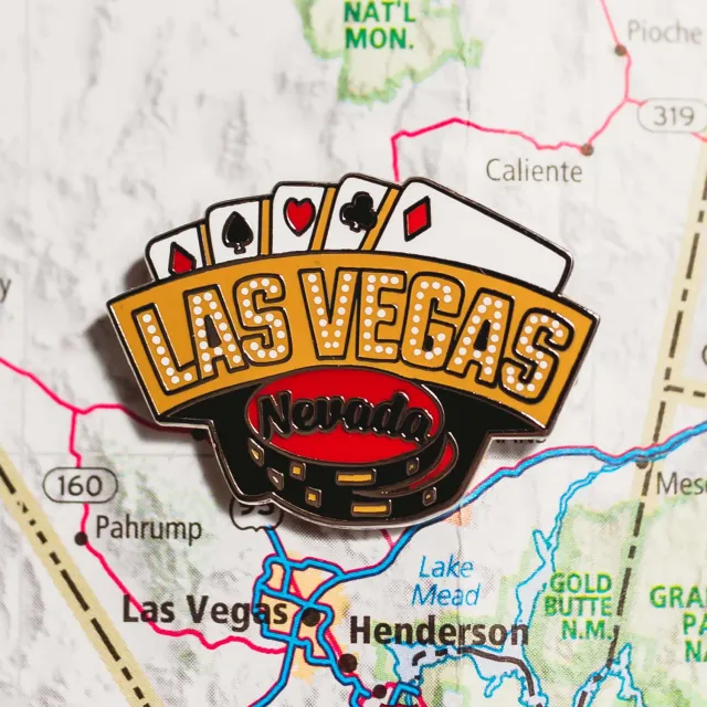 Vagabond Heart Las Vegas emaljepin spillekort