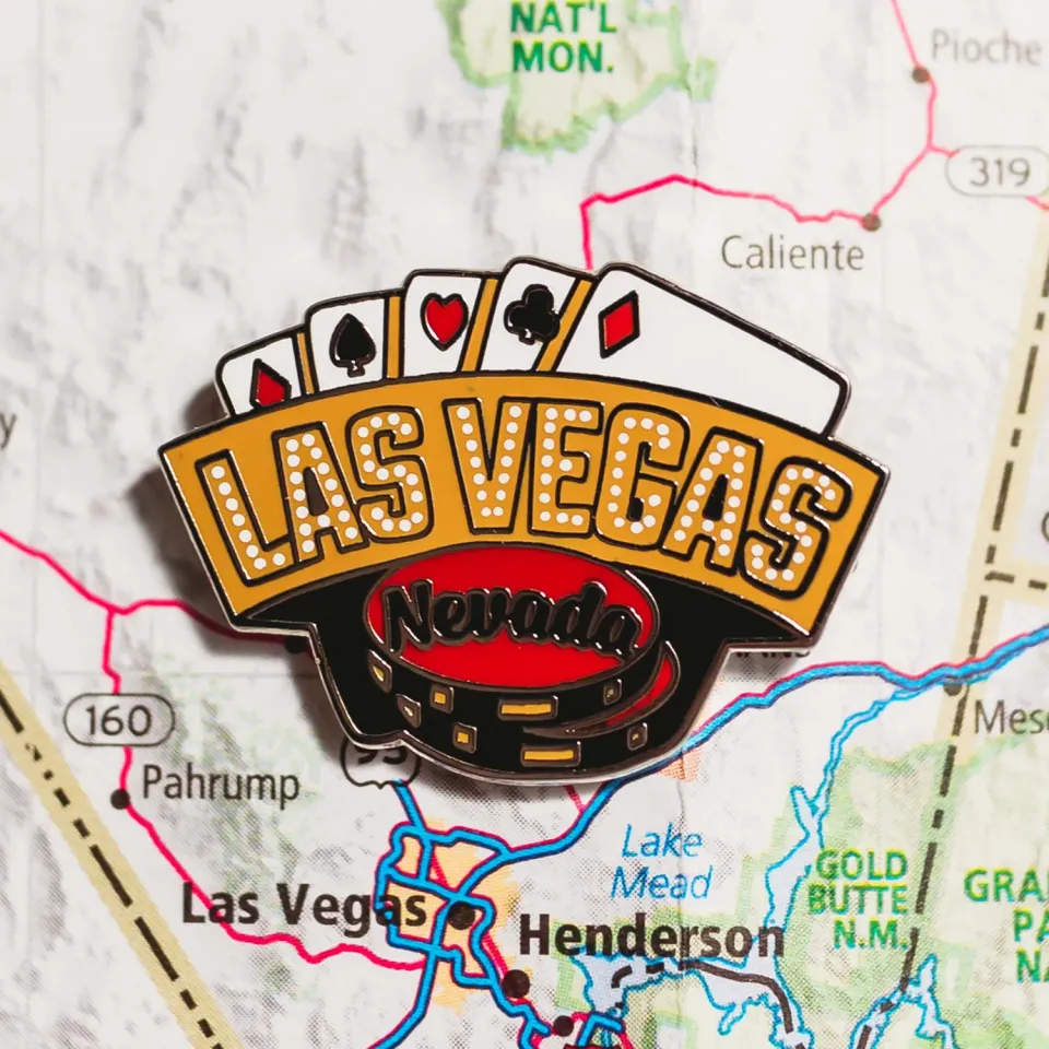 Vagabond Heart Las Vegas emaljepin spillekort