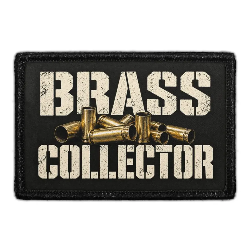 Pull Patch Brass Collector patch med velcro – taktisk