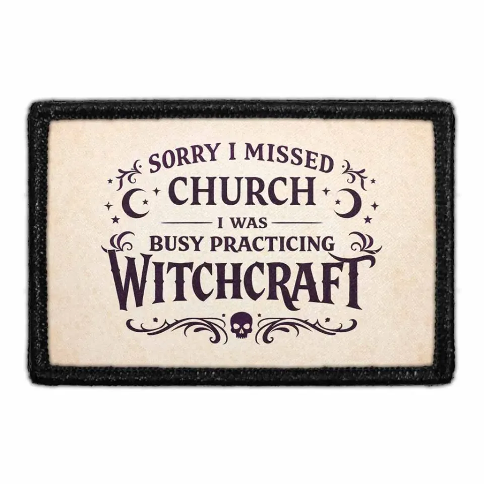 Pull Patch Witchcraft patch velcro 76 mm halloween