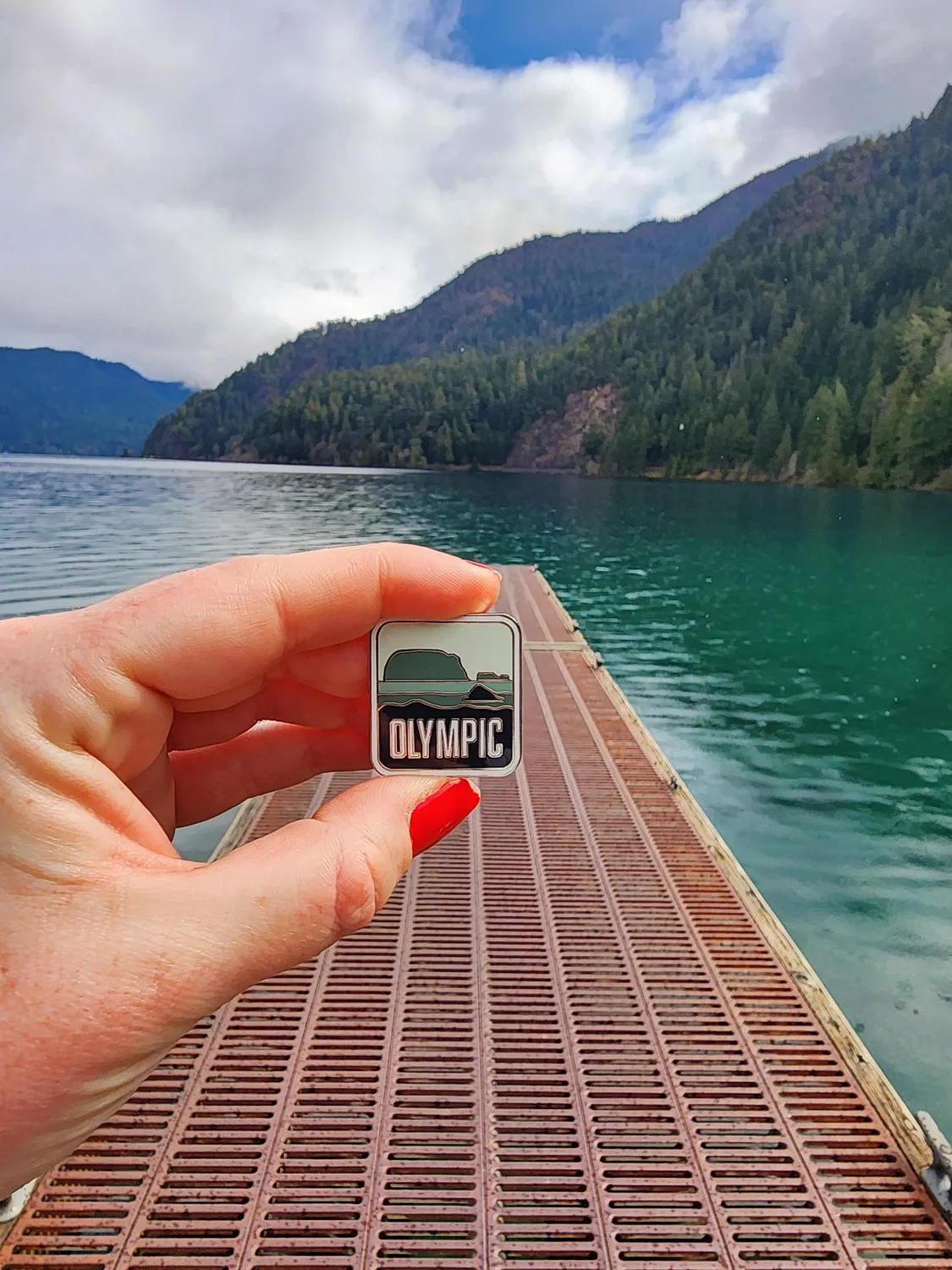 Vagabond Heart Olympic National Park emaljepin hard emalje