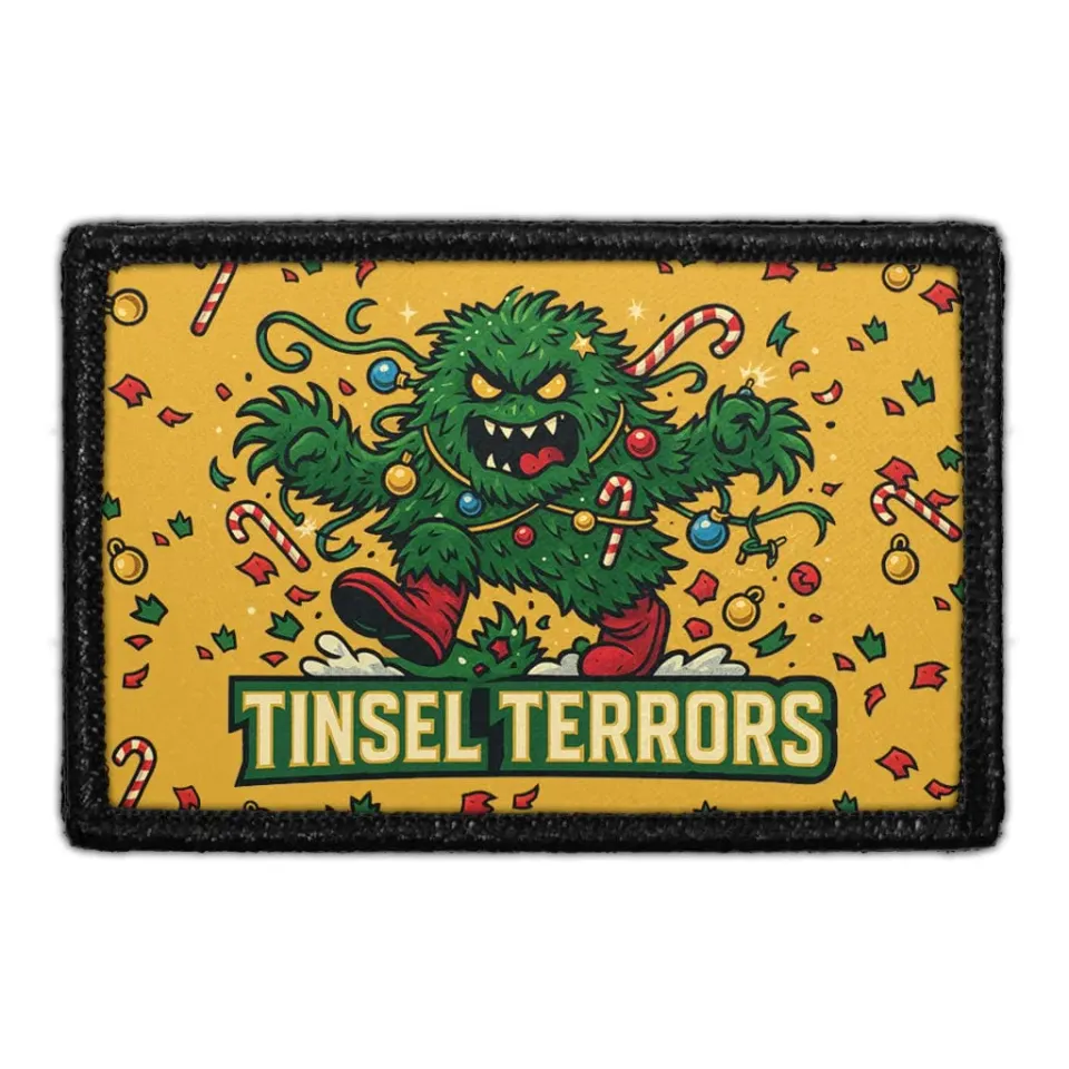 Pull Patch Tinsel Terrors patch med velcro julemotiv