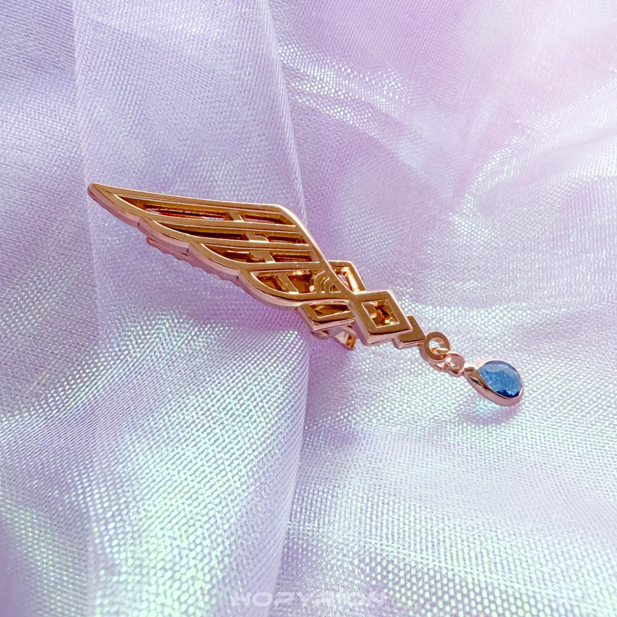 Hopyrion Cascading Wing hårklips guld 3 cm
