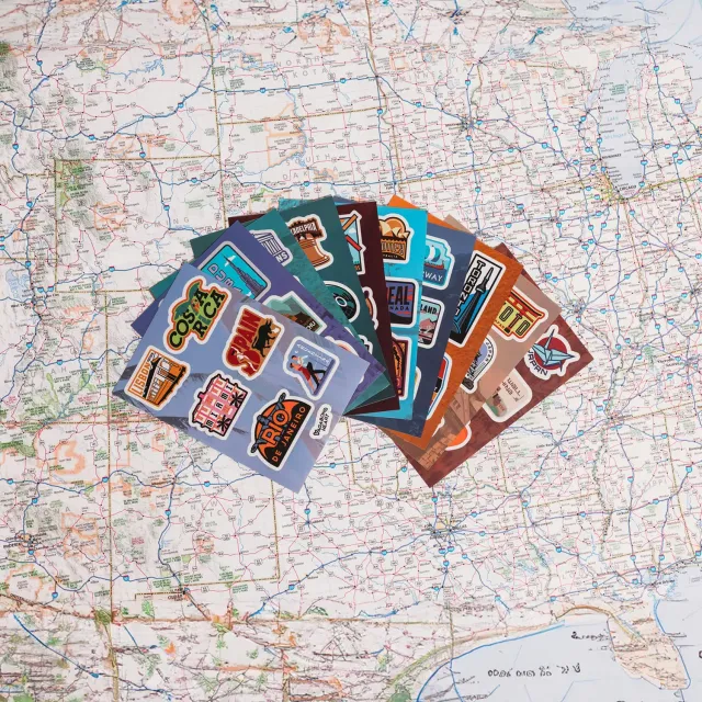 Vagabond Heart Mini Travel stickers 65 stk rejsesæt