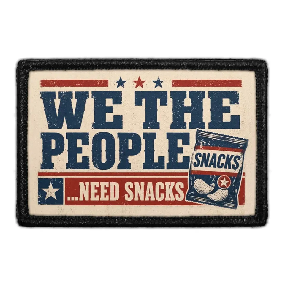 Pull Patch We The People Need Snacks patch velcro sjov