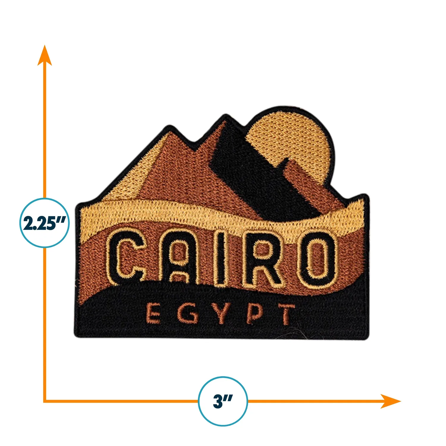 Vagabond Heart Cairo Egypt strygemærke pyramide