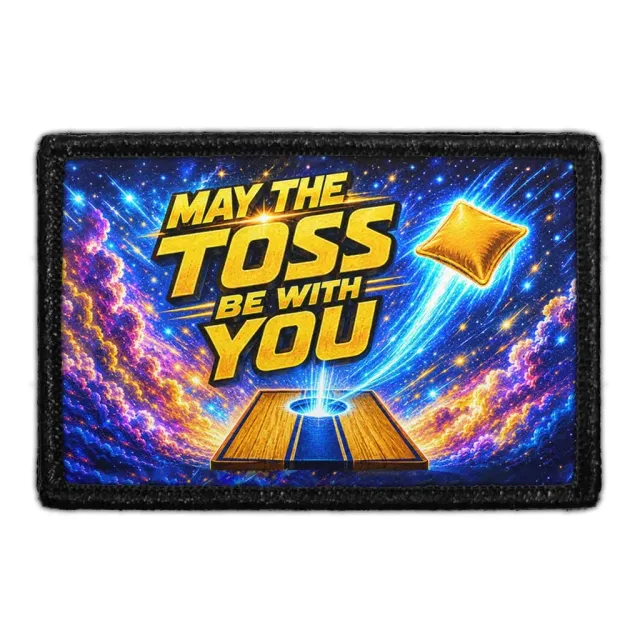 Pull Patch May the Toss Be with You patch cornhole