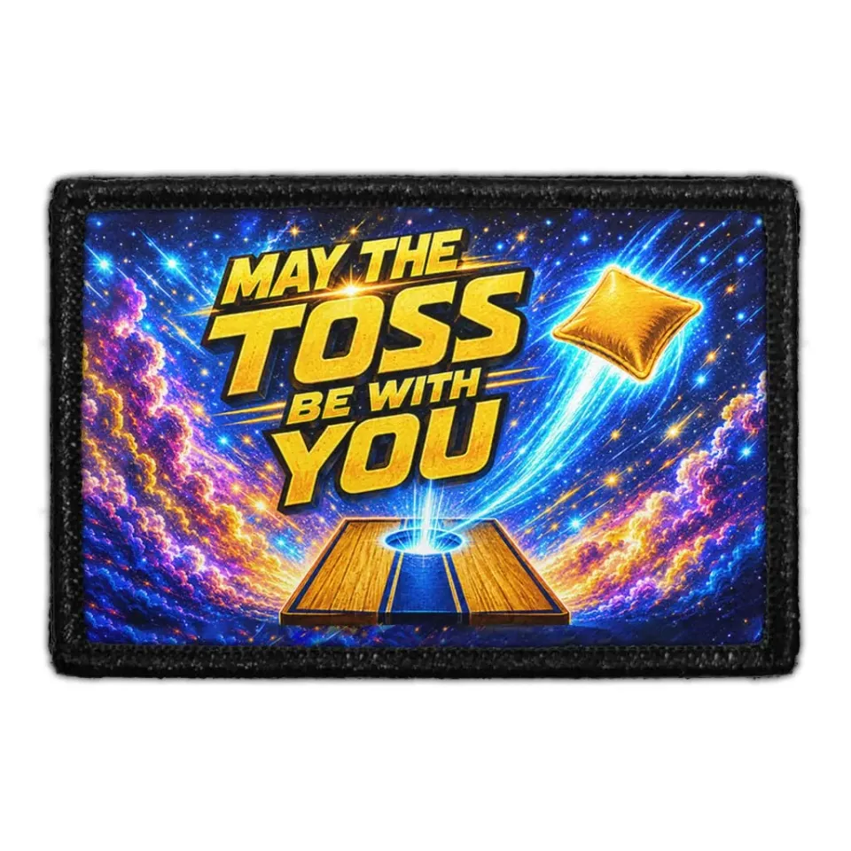 Pull Patch May the Toss Be with You patch cornhole