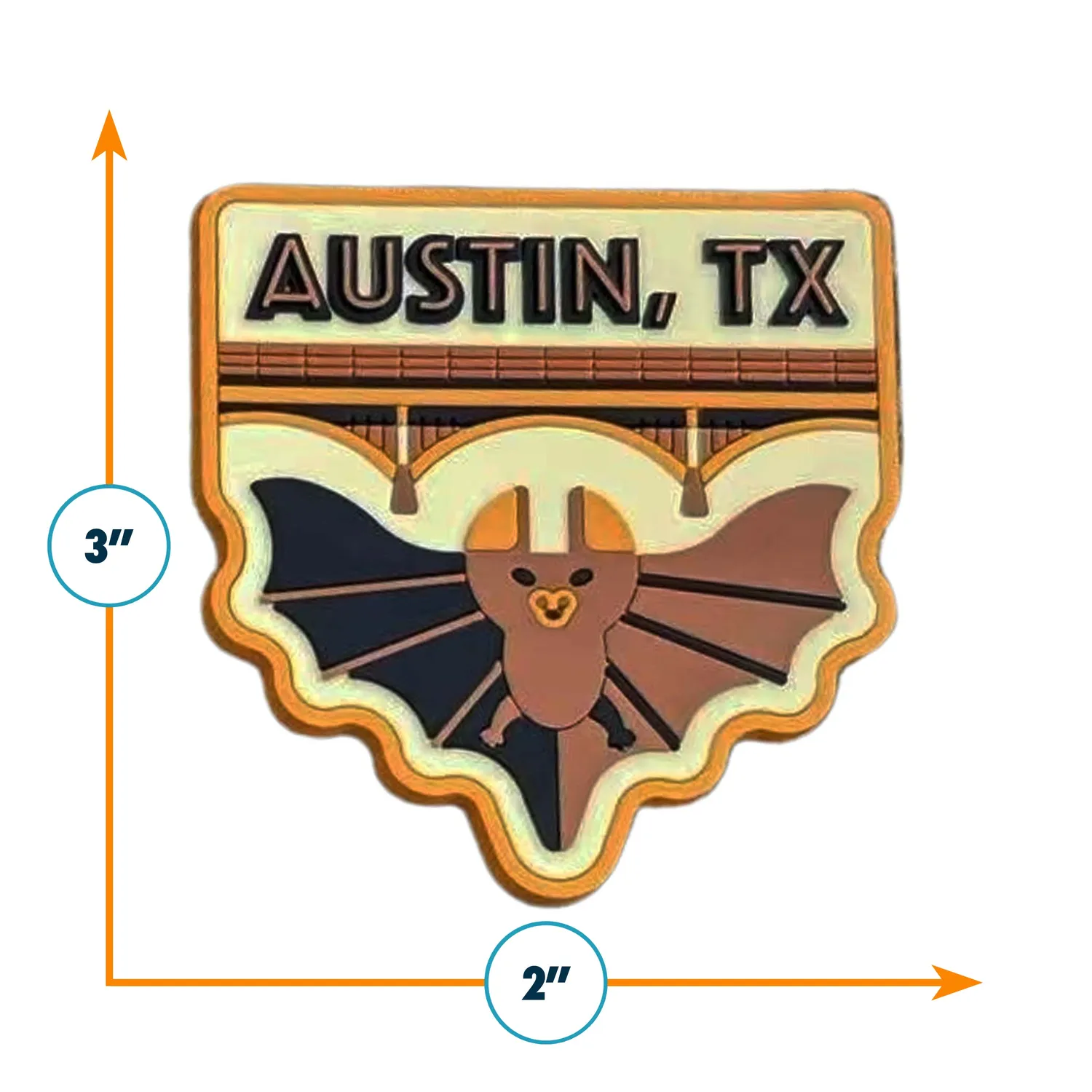 Vagabond Heart Austin magnet 3D gummi 7,5 cm