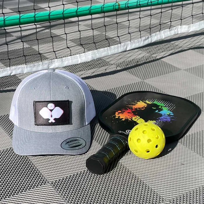 Pull Patch Pickleball Racquets 3D patch med velcro