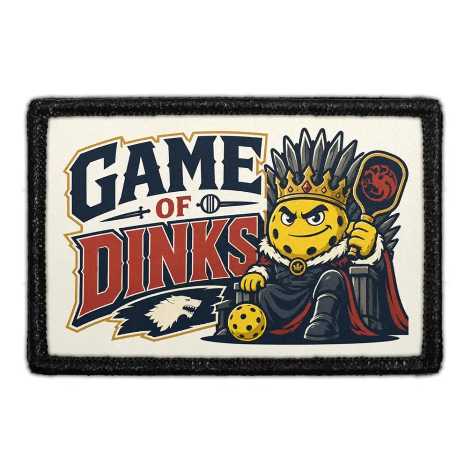 Pull Patch Game of Dinks pickleball patch velcro